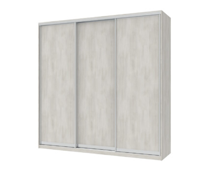 Шафа купе Сіті Лайт Біле дерево 3 ДСП велика