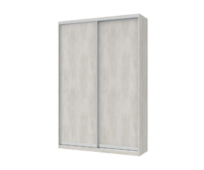 Шафа купе Сіті Лайт Біле дерево 2 ДСП з 2 висувними вішаками