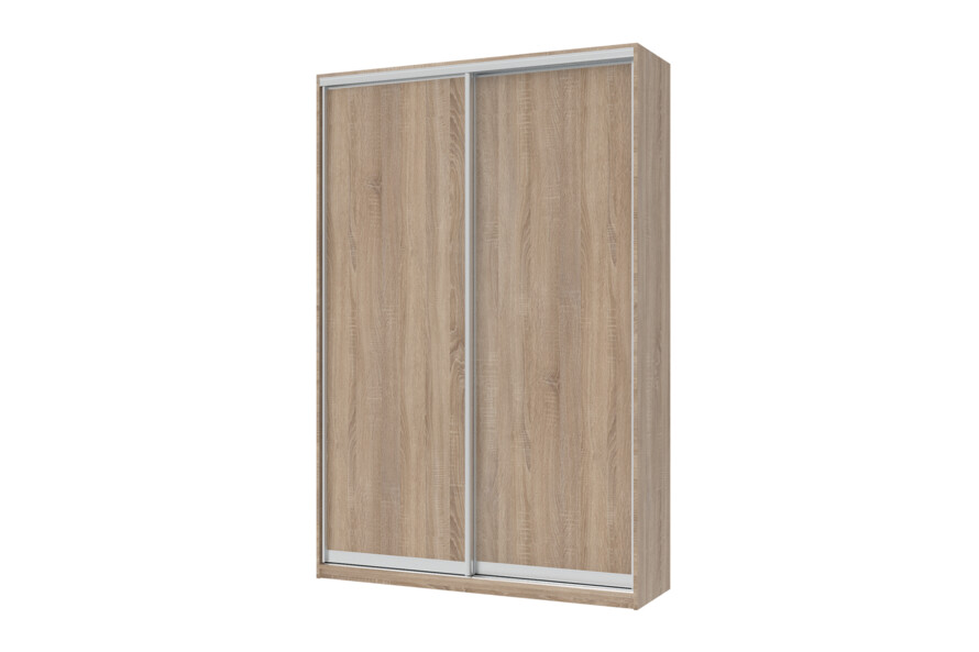 Шафа купе Сіті Лайт Дуб Cонома 2 ДСП з 2 висувними вішаками