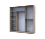 Шкаф купе Сити Лайт Дуб сонома 3 ДСП большой