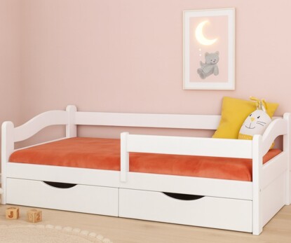 Дитяче ліжко з дерева Злата (бук) Білий