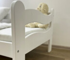Дитяче ліжко з дерева Злата (бук) Білий