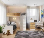 Ліжко дитяче Горище №3 / Bedroom 3 Колір Білий 