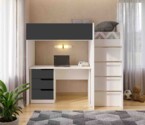 Ліжко дитяче Горище №3 / Bedroom 3 Колір Білий 