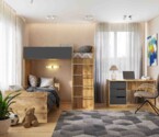 Ліжко дитяче Горище №3 / Bedroom 3 Колір Тахо 