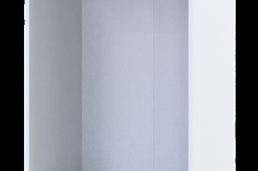 Распашной шкаф для одежды Гелар Белый 2 ДСП