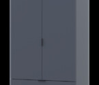 Распашной шкаф для одежды Гелар Графит 2 ДСП