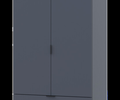 Розпашна Шафа для одягу Гелар Графіт 2 ДСП