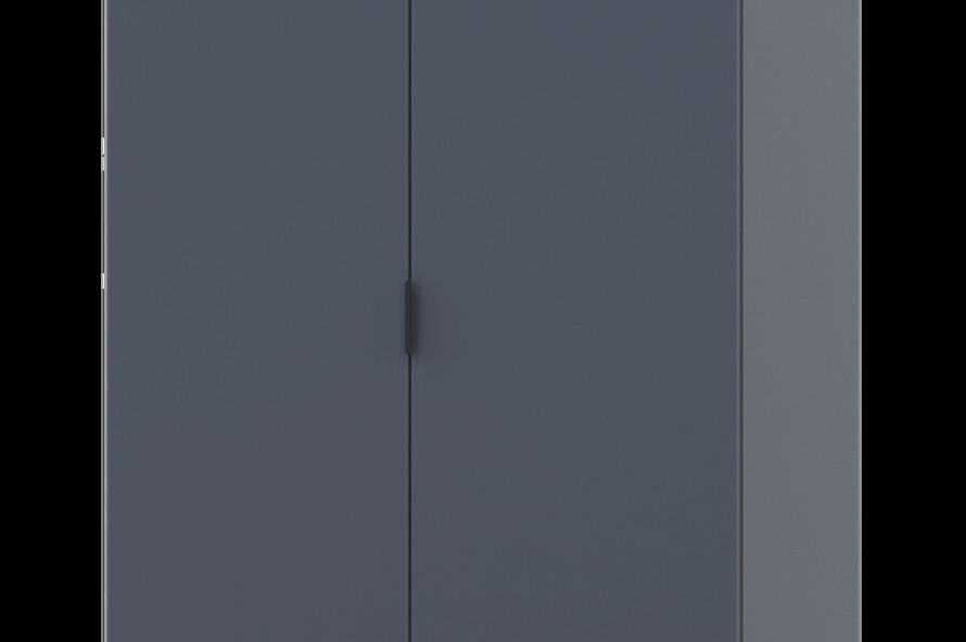 Распашной шкаф для одежды Гелар Графит 2 ДСП