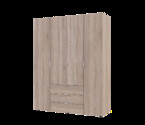 Розпашна Шафа для одягу Гелар Дуб Cонома 4 ДСП