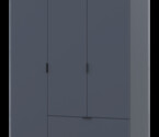 Распашной шкаф для одежды Гелар Графит 3 ДСП