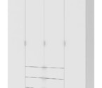 Розпашна Шафа для одягу Гелар Білий 4 ДСП