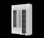 Распашной шкаф для одежды Лукас Белый