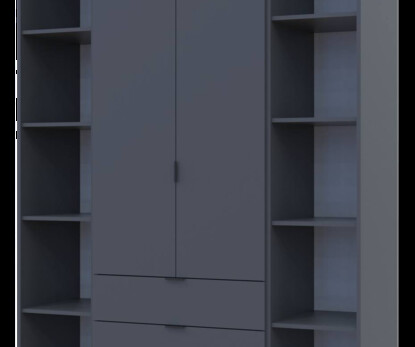 Комплект Гелар с 2 Этажерками Графит 2 ДСП