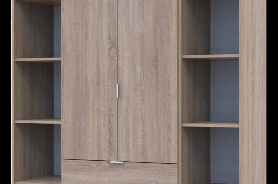 Комплект Гелар с 2 Этажерками Дуб Сонома 2 ДСП