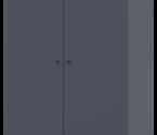 Шкаф для одежды Промо / Promo с полками Графит 2 ДСП