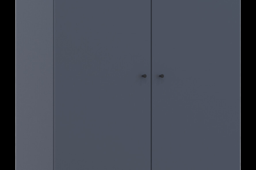 Шкаф для одежды Промо / Promo с полками Графит 2 ДСП