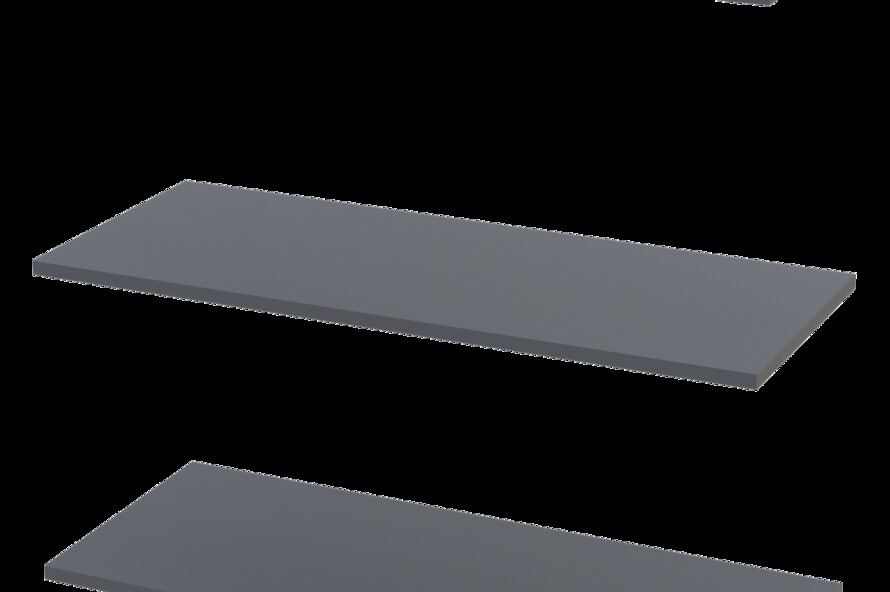 Шкаф для одежды Промо / Promo с полками Графит 2 ДСП