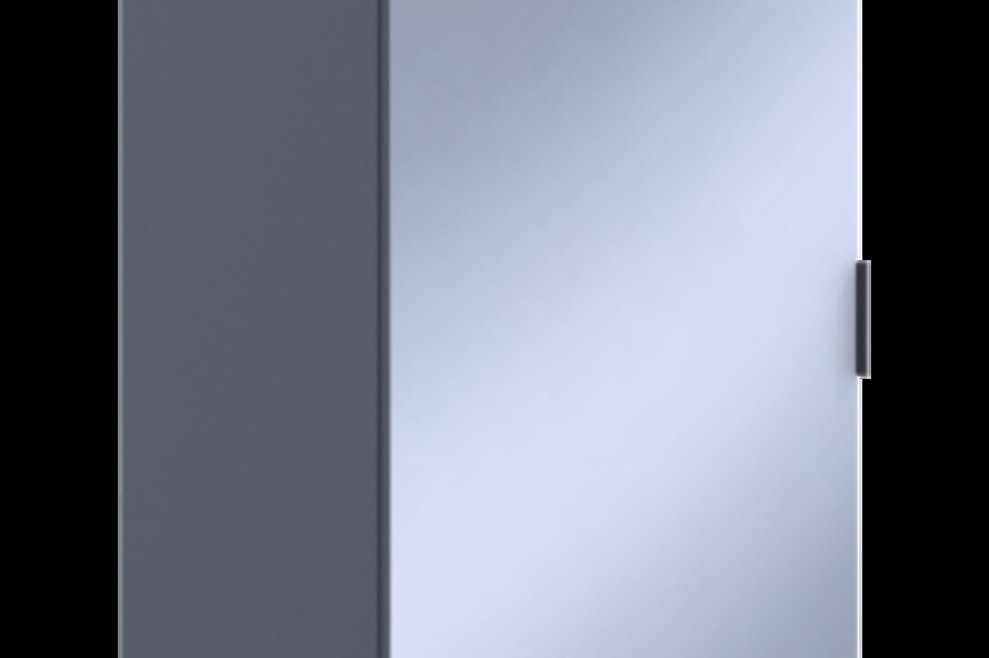 Шафа для одягу Гелар Графіт з Дзеркалом