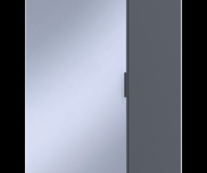 Шкаф для одежды Гелар Графит с Зеркалом