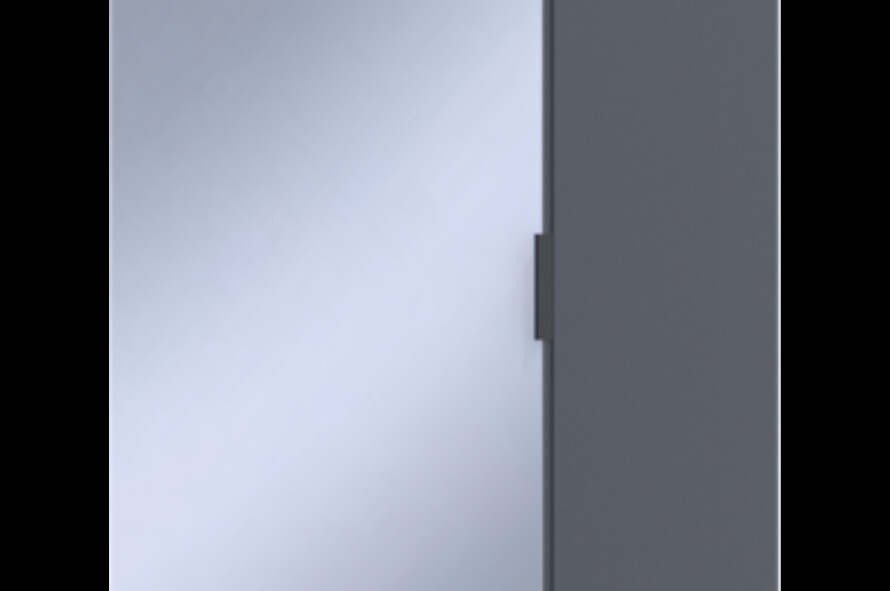 Шафа для одягу Гелар Графіт з Дзеркалом