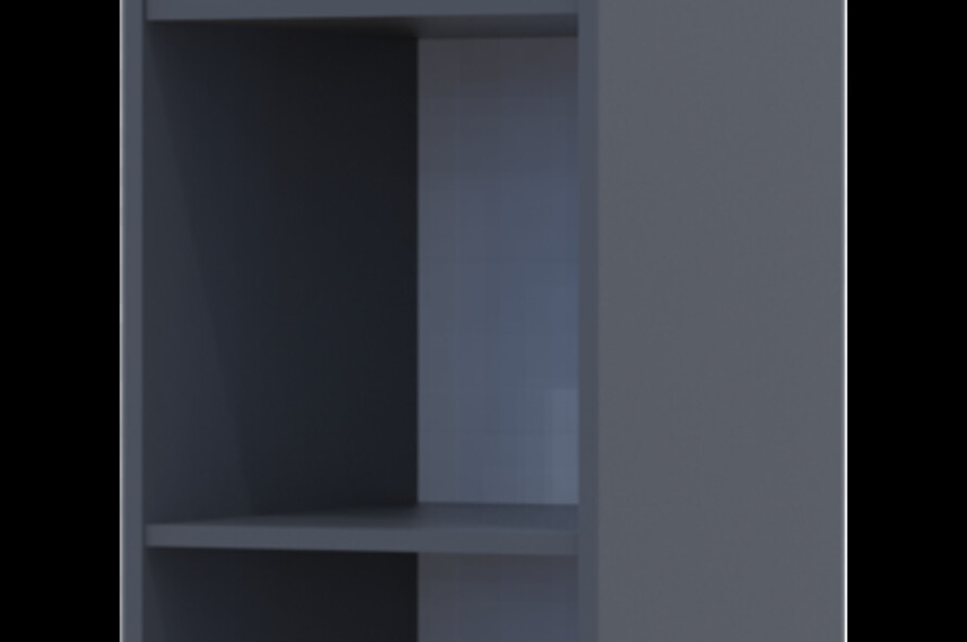 Шафа для одягу Гелар Графіт з Дзеркалом