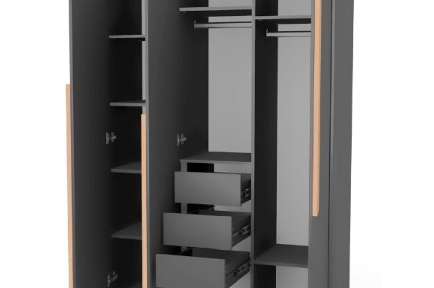 Шкаф Верес Сиэтл 1200 (темно-серый)