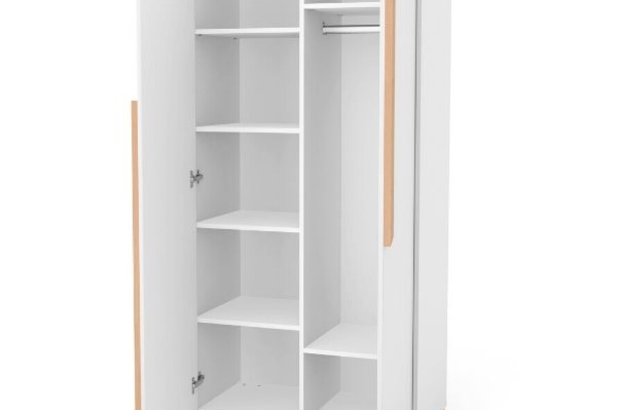 Шкаф Верес Сиэтл 850 (бело-буковый)