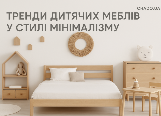 Тренди дитячих меблів у стилі мінімалізму