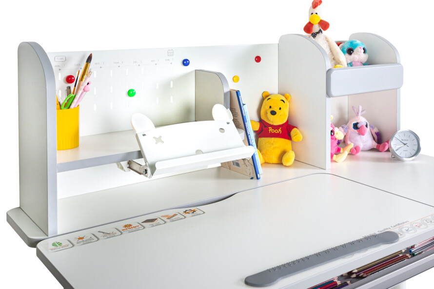 Дитячий стіл Mealux Vancouver з полицею (арт. BD-620 W/G з полицею)