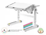 Дитячий стіл Mealux Ergowood L Multicolor W (арт. BD-810 W/MC)