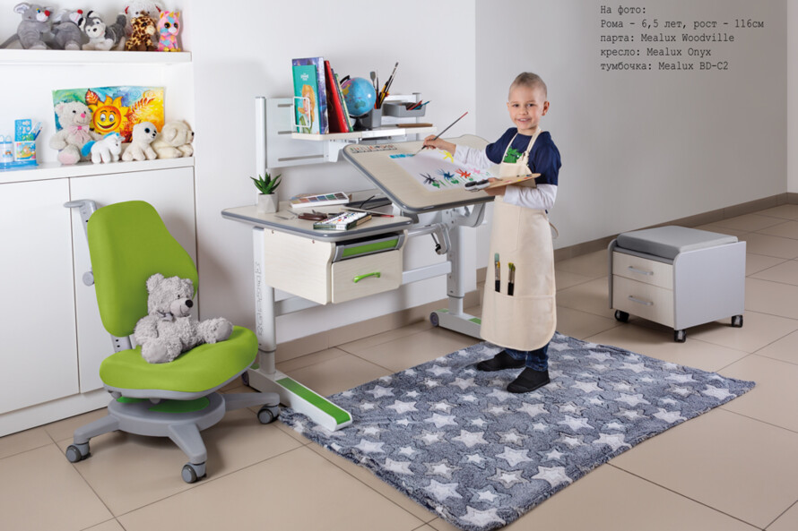 Детский стол Mealux Woodville Multicolor TG (арт. BD-850 TG/MC)