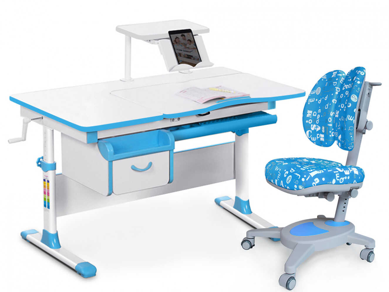 Комплект Evo-kids Evo-40 BL Blue (арт. Evo-40 BL + крісло Y-115 ABK)