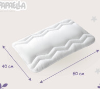 Подушка детская Comfort ТM PAPAELLA 40х60 см зигзаг/белый