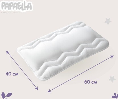Подушка дитяча Comfort ТM PAPAELLA 40х60 см зигзаг/білий