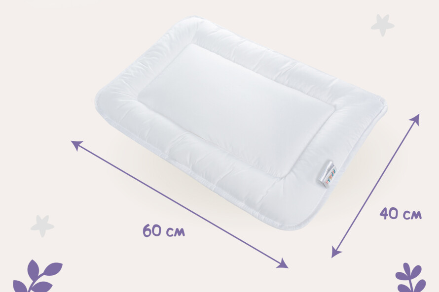 Подушка дитяча Baby у ліжечко антиалергенна PAPAELLA 40х60 см біла