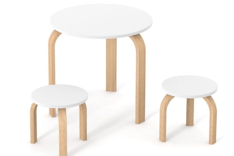 Детский стульчик Верес Монако Бело-Буковый