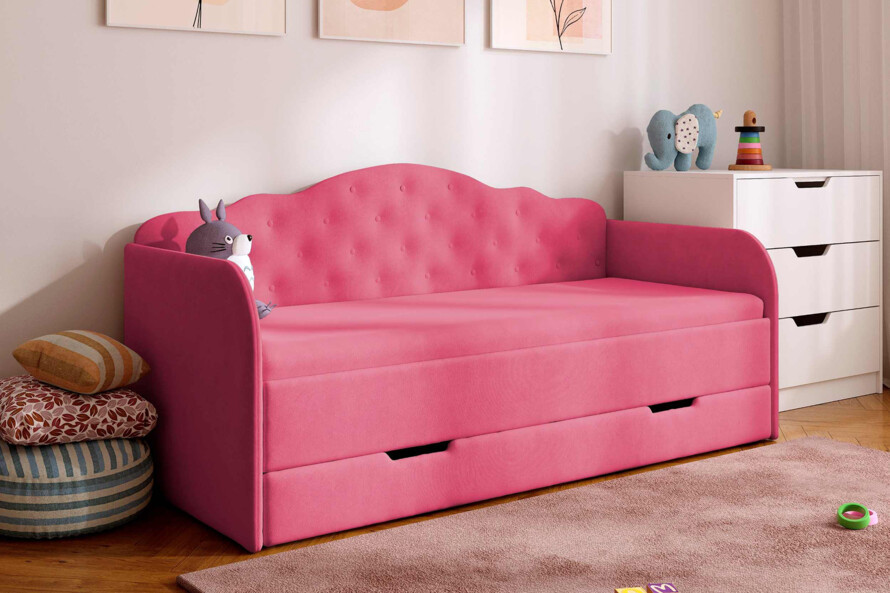 Кровать с мягкой спинкой Мелиса / Melisa