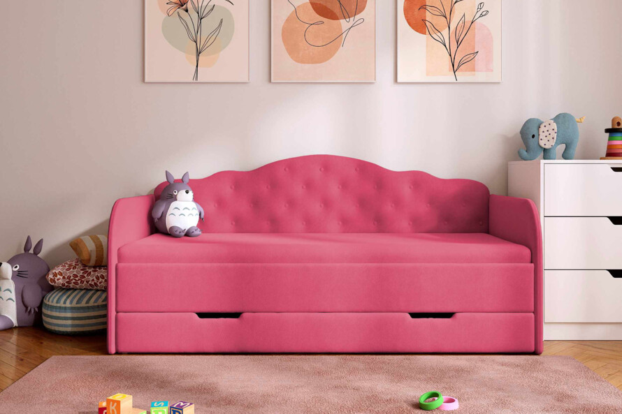 Кровать с мягкой спинкой Мелиса / Melisa