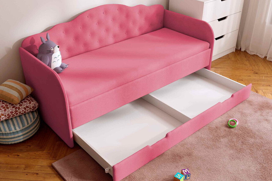 Кровать с мягкой спинкой Мелиса / Melisa