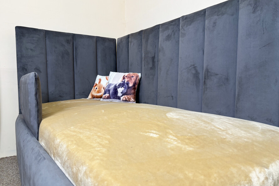 Ліжко з м`якою спинкою Асті 