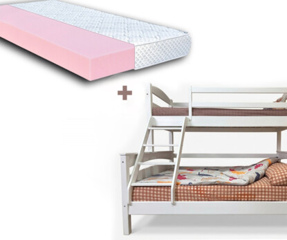 Кровать двухъярусная трехместная Чикаго Цвет RAL + Матрас Розет