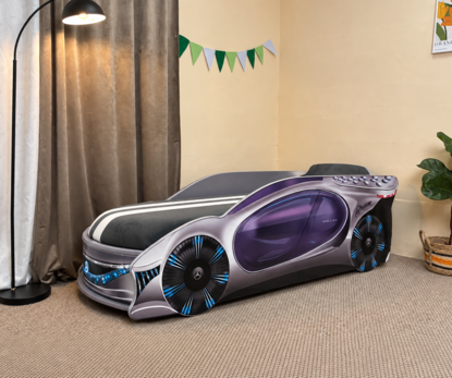 Детская кровать машина Люкс Мерседес Мечта серая / LUXE Mercedes DREAM