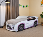 Детская кровать машина Люкс ЛЕКСУС белая / LUXE LEXUS