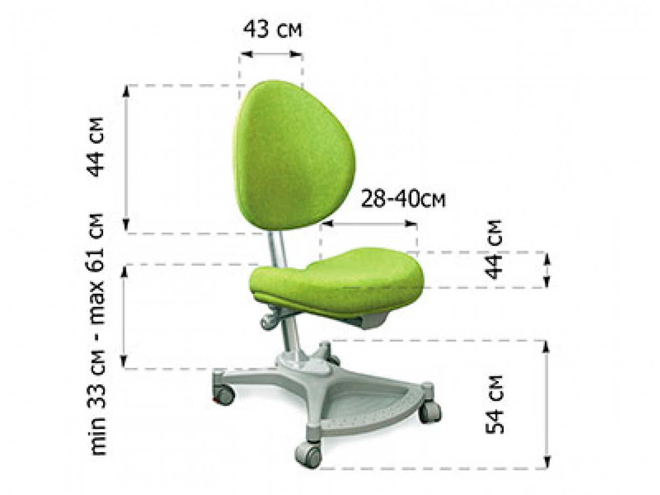 Дитяче ортопедичне крісло Mealux Neapol PK (арт. Y-136 PK)