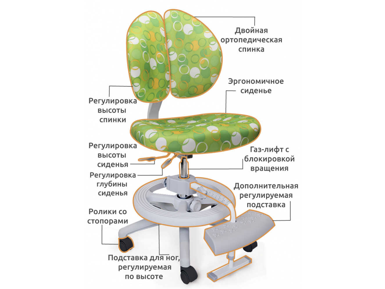 Крісло Mealux Duo-Kid Plus Z (Y-616 Z plus)