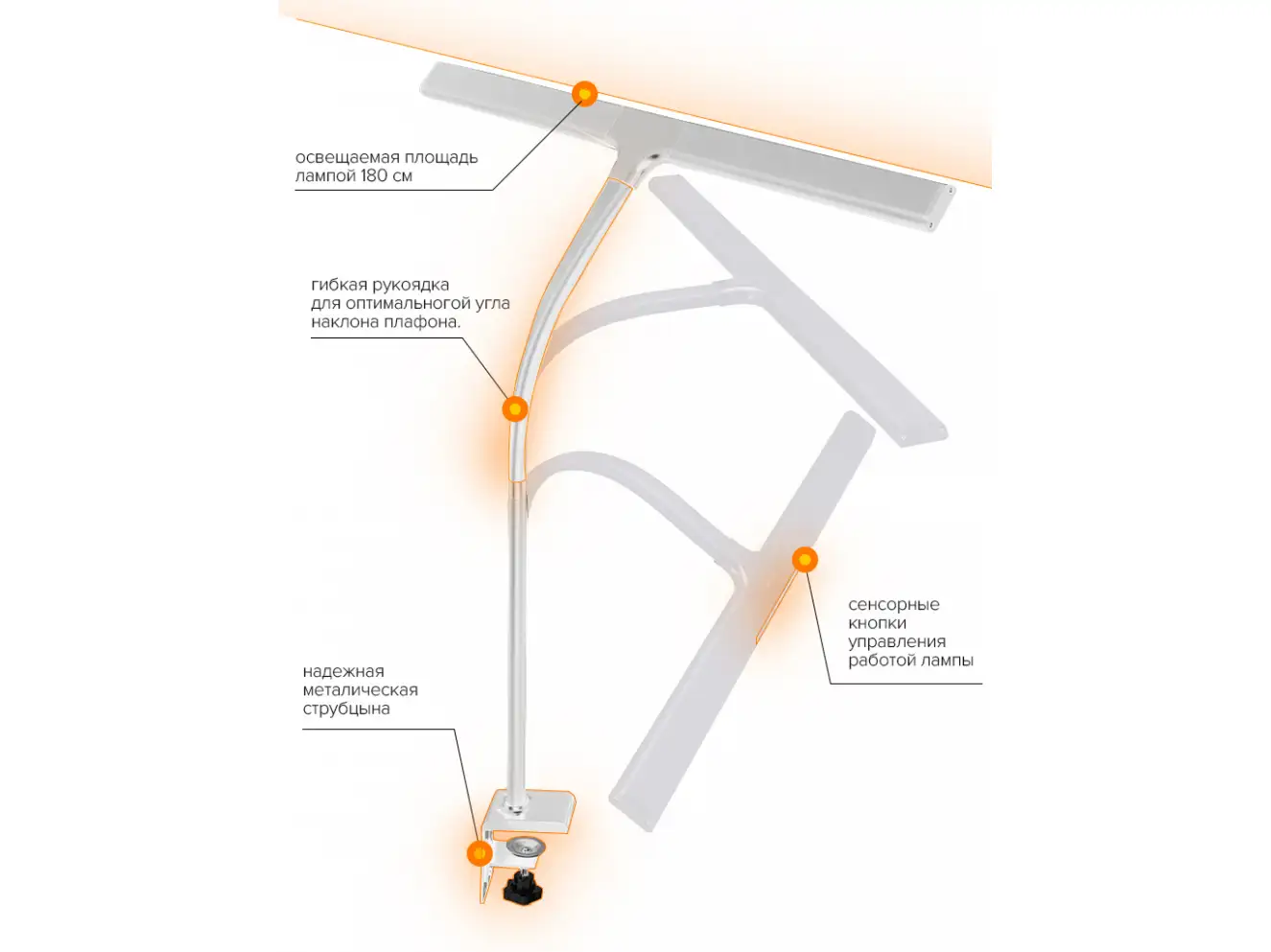 Лампа светодиодная Mealux DL-1020 Лампа светодиодная Mealux DL-1020