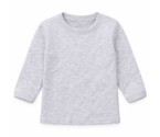 Детская кофточка уни, 116 см, интерлок, серый меланж