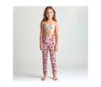 Дитячи лосини для девочки, 104 см, кулир с эластаном, розовый