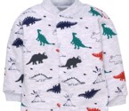 Кофточка для мальчика, 80 см, футер, серый меланж